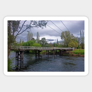 Tumut River NSW and All Saints Anglican Church Sticker